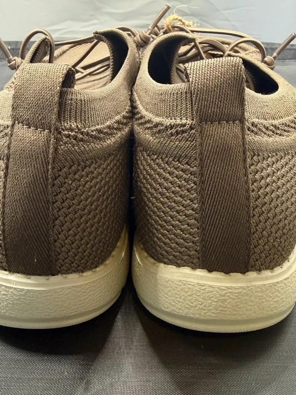 NWT ITAZERO Men's Khaki Knit Slip-On mesh Loafers boat shoes Shoes Size 11W